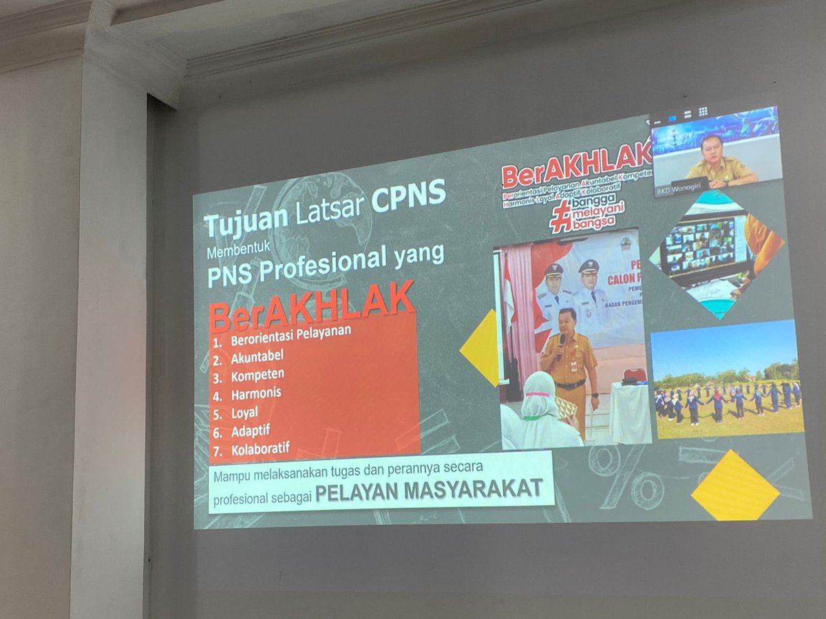 bkpsdmwonogiri's tweet photo. Pembekalan Pelatihan Dasar CPNS Tahun 2023 @mBangunWonogiri #jokosutopo #masjekek #jekek #sesarenganmbangunwonogiri #wonogirisukses #cpns https://t.co/eWt3UdO59R