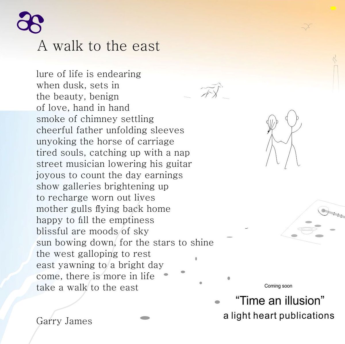 cgarryjames's tweet photo. Come there is more in life, take a walk to the east...
More poems... link on profile
collection avl only on #Googleplay https://t.co/9pFee5V7w6
#poem #poetry #readingcommunity #bliss #writingcommunity #igpoets #igpoem #twittercommunity #love #adventure #beautiful #gratitude https://t.co/H5GOa1Ipll