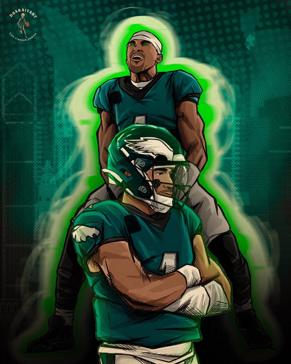 dhwanisaraiya_'s tweet photo. 🦅 Birds Giveaway 🦅

1) Signed Smitty Mini Helmet
2) Hurts SB Patch T-Shirt
3) (2) 24x36 posters of my Eagles art! 

RULES: ⬇️
- Like/RT
- Follow
- Tag an eagles fan! 💚
- Reply with your favorite moment from this season 😎

GOOOOO BIRDS #FlyEaglesFly https://t.co/qt1ZLNGyqK