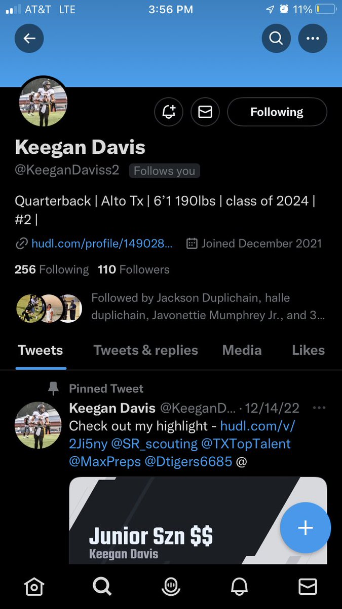 Go check out his film I promise you won’t be disappointed!💪<a href="/CoachPackard35/">Daniel Packard</a> <a href="/Coach_LHarmon/">Larry Harmon</a> <a href="/Manmakerallday/">Nathaniel Jones</a>  @ZFather25 @KardariusCross <a href="/TyBarret/">Coach Ty Barrett</a>