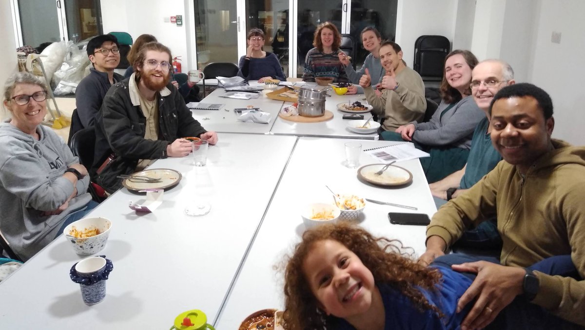 ChacoLeeds's tweet photo. Last week we finally got access to our lovely #commonhouse. YAY!! 💯👍🏿👍🏽👍🏻
Same evening, those of us already living here enjoyed our first #bringandshare meal together. 🥘🍾😂
75% of us are now in - and loving it 😍
#cheesygrins #noregretsyet #cohousing https://t.co/bXGqNvKypP