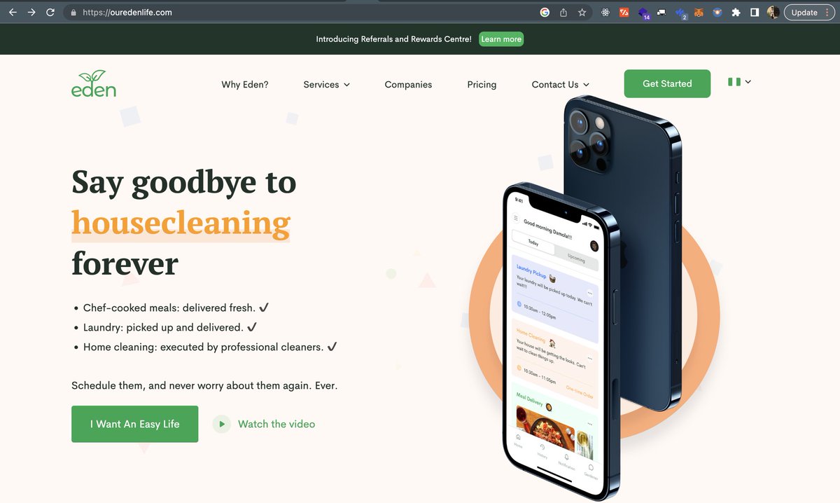 reetahUzoma's tweet image. I did a quick clone (without the effects) of the home page on edenlife's website with #Vuejs this evening following the replies I got from this tweet that Vue is pretty easy.
After spending few hours watching @thenetninjauk s Vuejs course, ladies and gentlemen, fellow developers