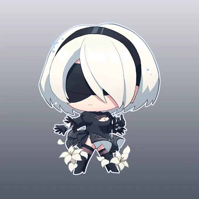 Some nier automata charm designs I'll be selling in the future 