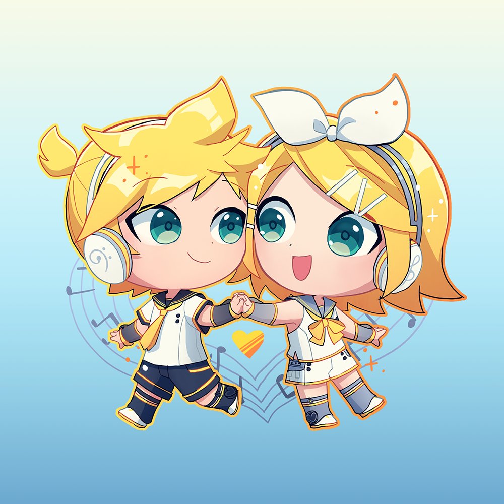 鏡音レン ,鏡音リン 「And some vocaloid charms! 」|Cheer 🐶🌸 @zinesのイラスト