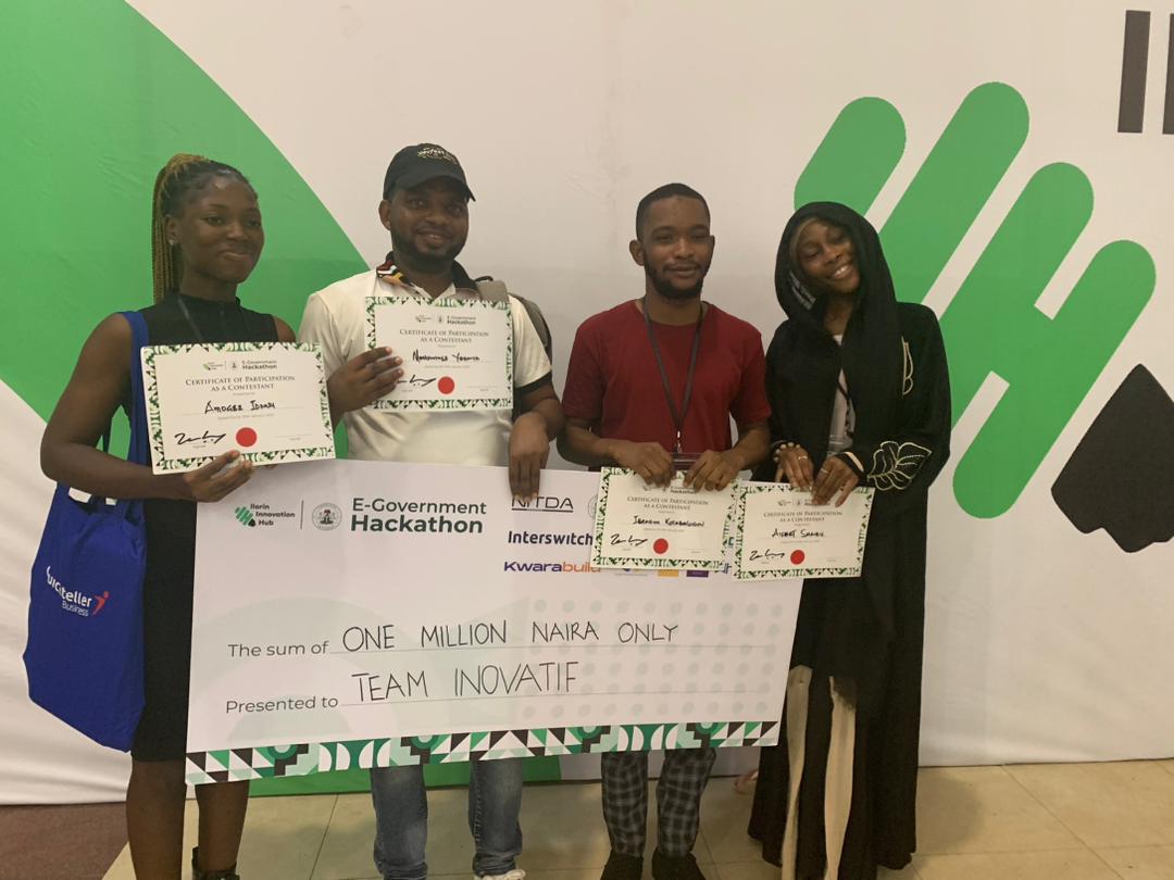 buildwithmoh's tweet photo. And we won 🏆🚀 @IlorinHub

Congratulations to us at Team Inovatif 

#EGovHackathon https://t.co/9dsAKQwURq
