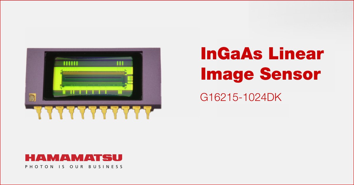 HamamatsuPhoton's tweet image. If you are at #PhotonicsWest 2023, stop by booth #1127 &amp;amp;amp; ask about our #linearimagesensor, G16215 series in development. It will provide high sensitivity &amp;amp; stable operation over a wide sensitivity wavelength range. ow.ly/fjs750Myenl @SPIEtweets @PhotonicsWest