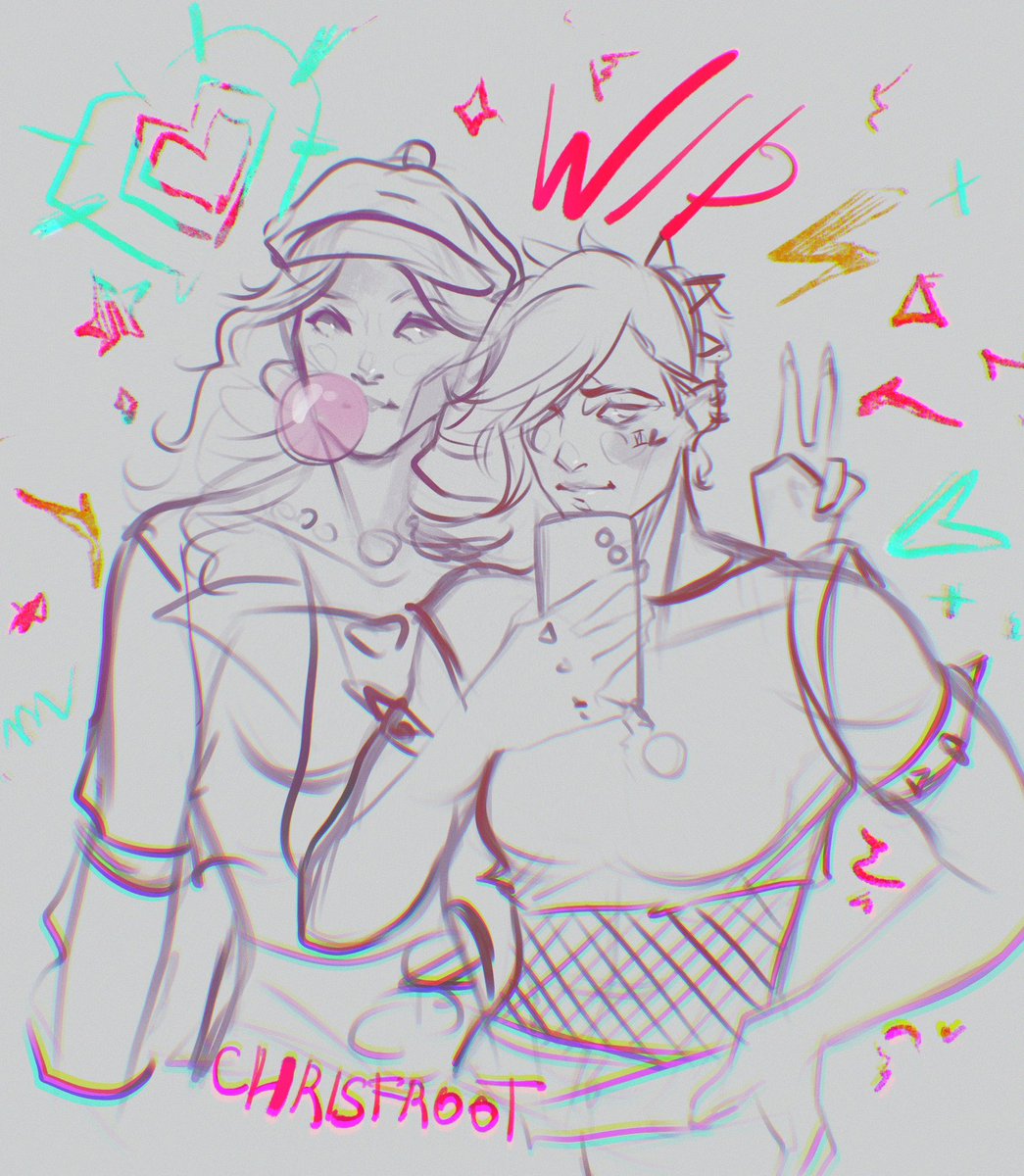 I was drawing a school au. BUT THIS VERSION! I fell in love. #wip 

{ #Caitvi #arcanefanart #ArcaneArt }