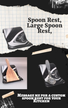 elkescreations's tweet image. Spoon Rest, Large Spoon Rest, Glass Spoon Rest, Spoon Holder, Gift for Cooks, Kitchen Accessory, Utensil Holder, Buffet Spoon Rest,
This large glass spoon rest is about 4.5" wide and 10.5" long. 
#spoonrest #glass #shopnow #smallbusiness #cooking
elkescreations.com/spoon-rest-lar…