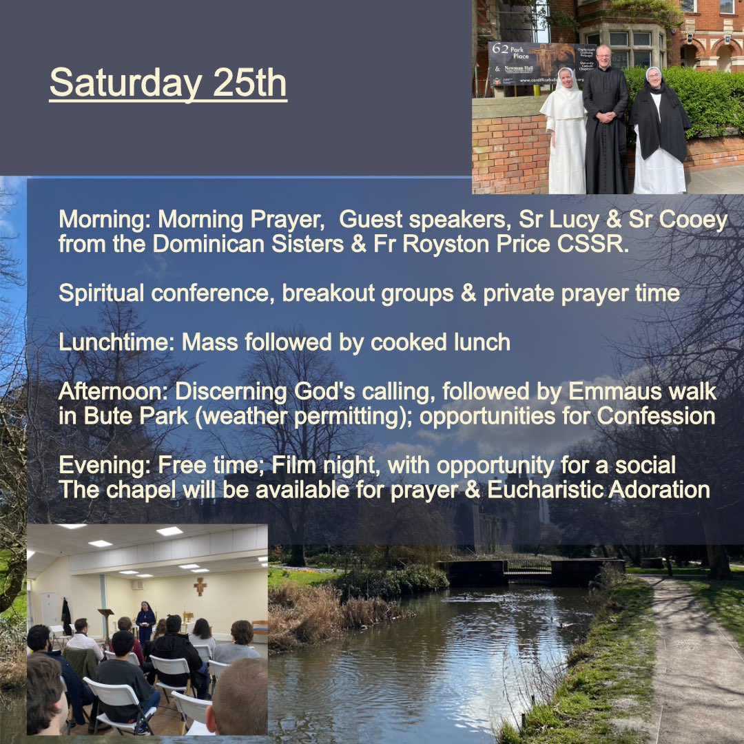 cardiffcathchap's tweet image. Details of our inter-CathSoc retreat next month are now available 24th-26th Feb. #cathsoc #catholicchaplaincy