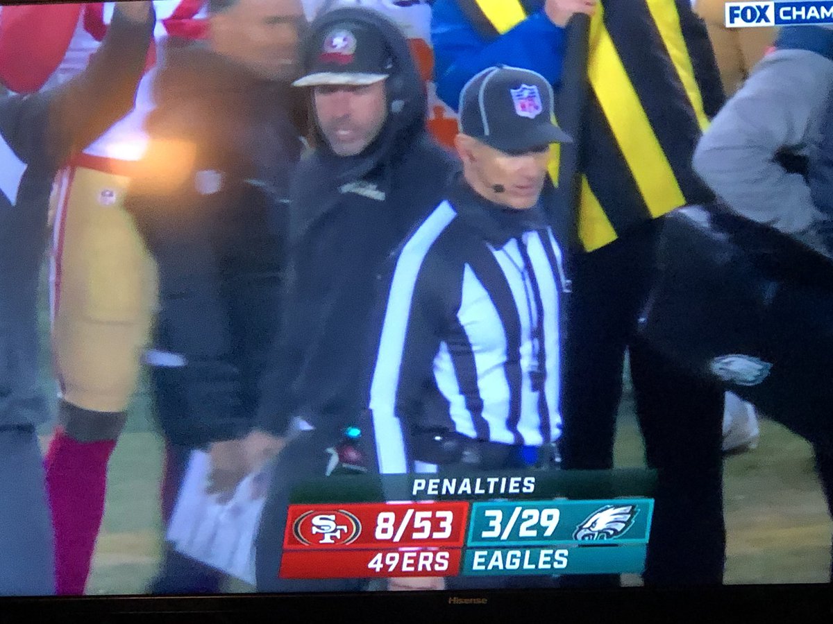 nick_suwito's tweet photo. Shanahan Is Pissed!!! Hussey and his Crew Screwed the @49ers with penalties that would cost the game!!! 

Good Job Hussey https://t.co/w6P7quBtej