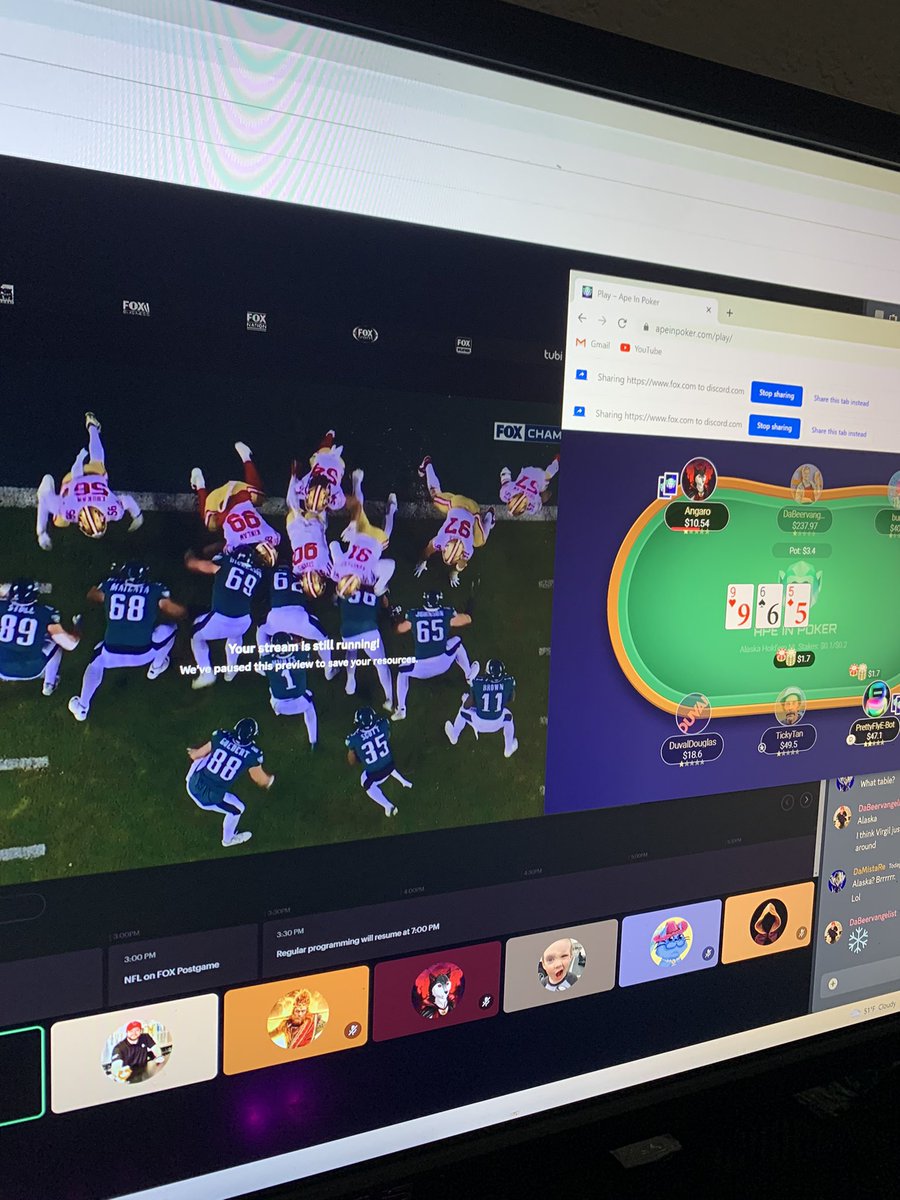 ApeInPoker's tweet photo. Come Join In! Watch The Game Possibly Win Some NFTs Or Merch 🤔. Join our discord 👇
https://t.co/1ms8Hs1LnP

#NFL $BNB $ETH $SOL $BTC $FTM $AVAX $ADA $CRO #NFTs #SolanaNFT #Crypto #Web3 $LINK $MANA $SAND $BLOK https://t.co/IHn6b4D2W4