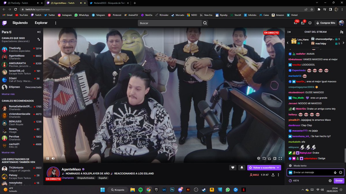 guzomielda's tweet photo. Mientras tanto Maxxo en su casa JAJAJSDJASDJASD QUE GRANDE HERMANO #esland2023 https://t.co/MoxqSl5wg7
