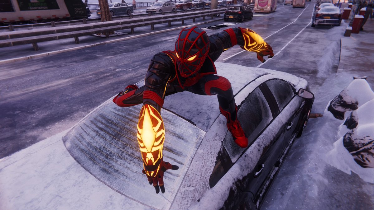 Zedit55's tweet photo. BEHOLD
An Emissary From Hell!
Spider-Man!!!
#QzForge
#PS4
#SpiderManMilesMorales https://t.co/X97xjaz9EG