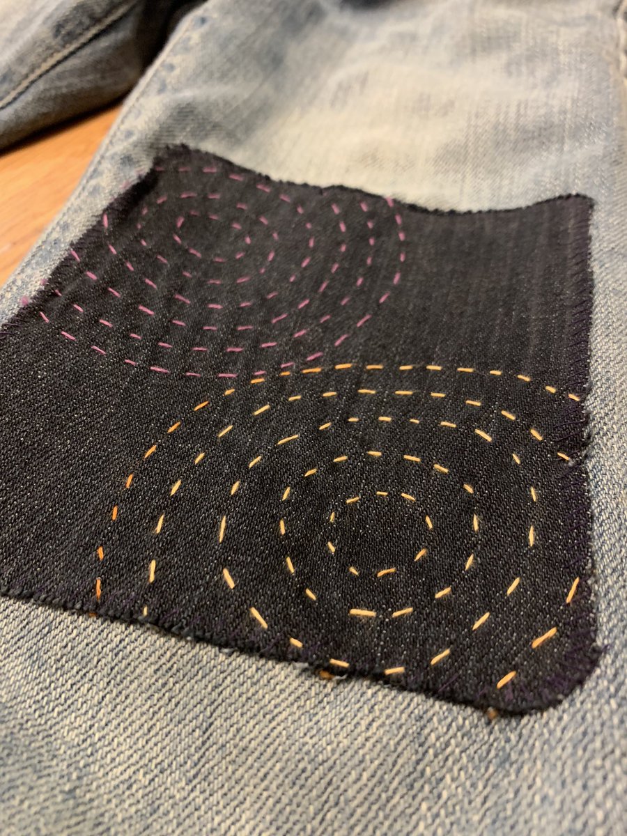 A fun little weekend mending project.

#VisibleMending #BuyLess