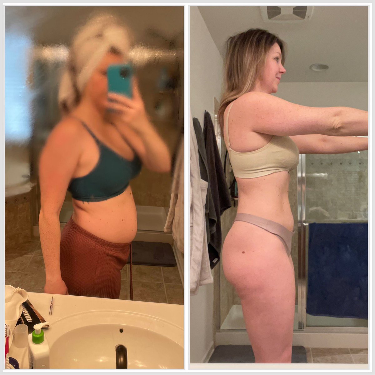 I’ve done some pretty extremes in my life (left: 2015-2016) but I’m most proud of the progress I’ve made being patient &amp; realistic.

Right: 2 weeks PP vs. 4 months PP

I plan on continuing to cut, while still breastfeeding. Weight training 2-3x/week