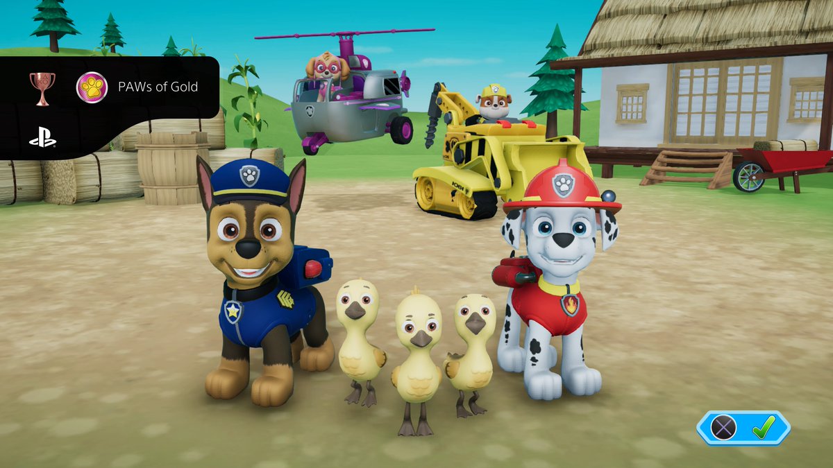 PRyasati's tweet photo. Paw Patrol: On a Roll!
PAWs of Gold (BRONZE)
#PlayStationTrophy #PS5Share, #PawPatrolOnaRoll https://t.co/QTk3VHvtBM