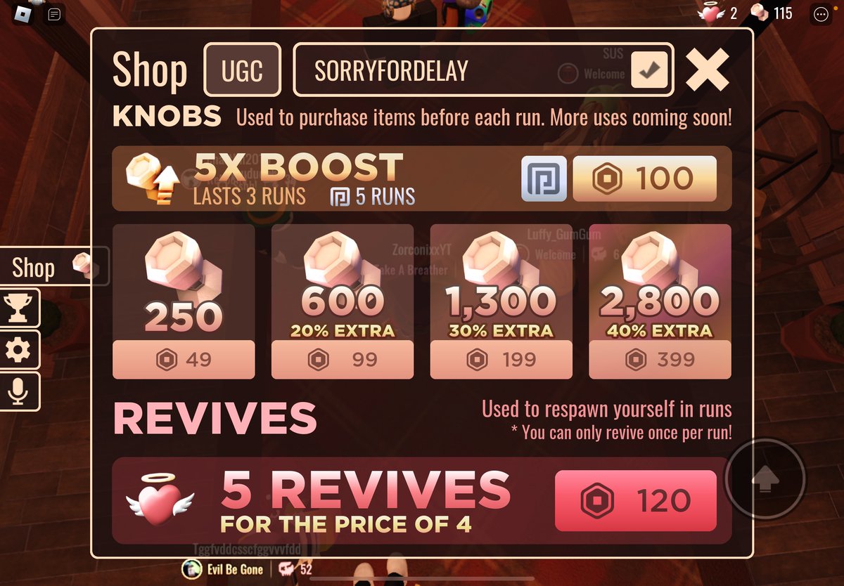 Zorconix on Twitter "Doors mobile Codes aint working