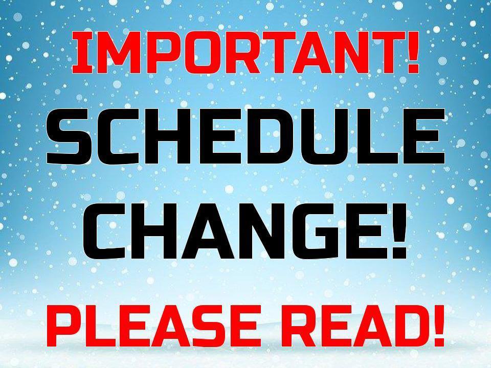 OCCRebels's tweet photo. Due to the possibility of bad weather, the Obion County Central basketball games at Dyer County have been moved to Monday evening, January 30th. Play will begin with the OCCHS Lady Rebels tipping off at 6:00 in Newbern. See you tomorrow evening! https://t.co/l8N9S0OLd4
