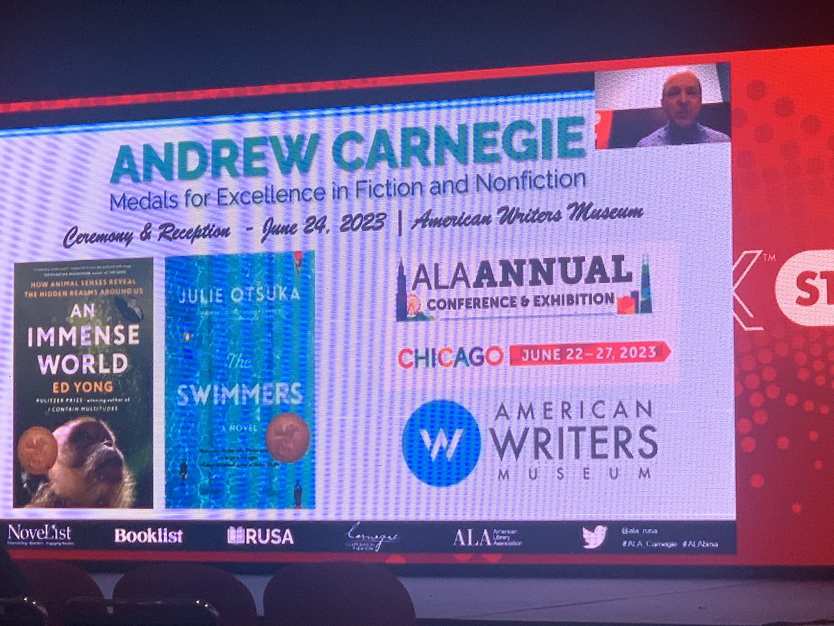 Congrats to our #ala_carnegie winners!! #LibLearnX23 @ala_rusa 🏅🏅📚