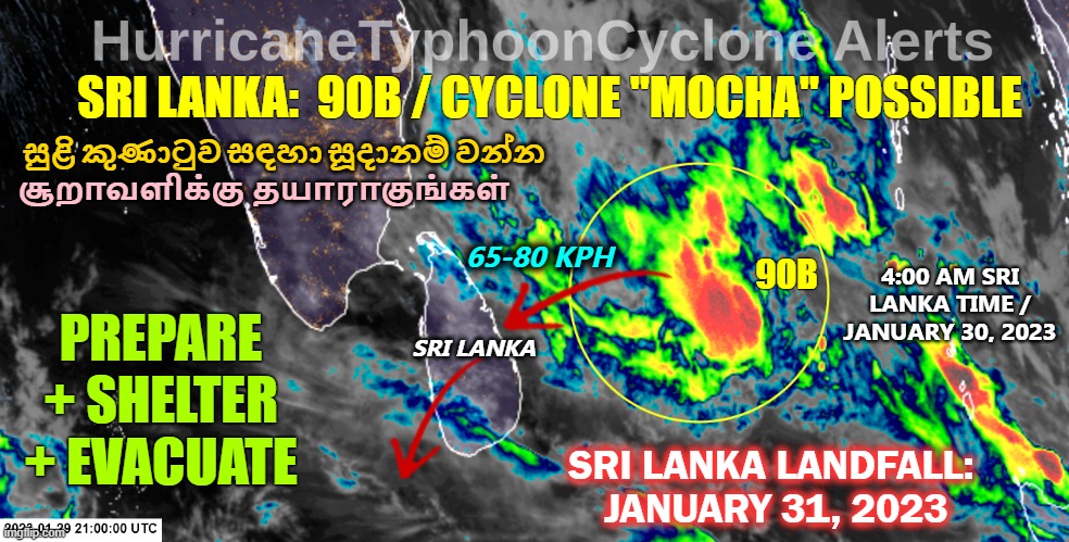 GlobalCyclones's tweet photo. * #SriLanka: #90B / #Mocha Possible
- #Inveset90B #CycloneMocha #TCMocha #TropicalCycloneMocha #Colombo #Batticaloa #Kandy #Oddamavadi #Mutue #Nilaveli #Anuradhapura #Mullaitivu #Galle #Negombo #Vavuniya #INDIA #Matara #Hambantota
-BLOG/MAPS/SATELLITE:
https://t.co/1KKw71zphX https://t.co/TmdsuxVOPg