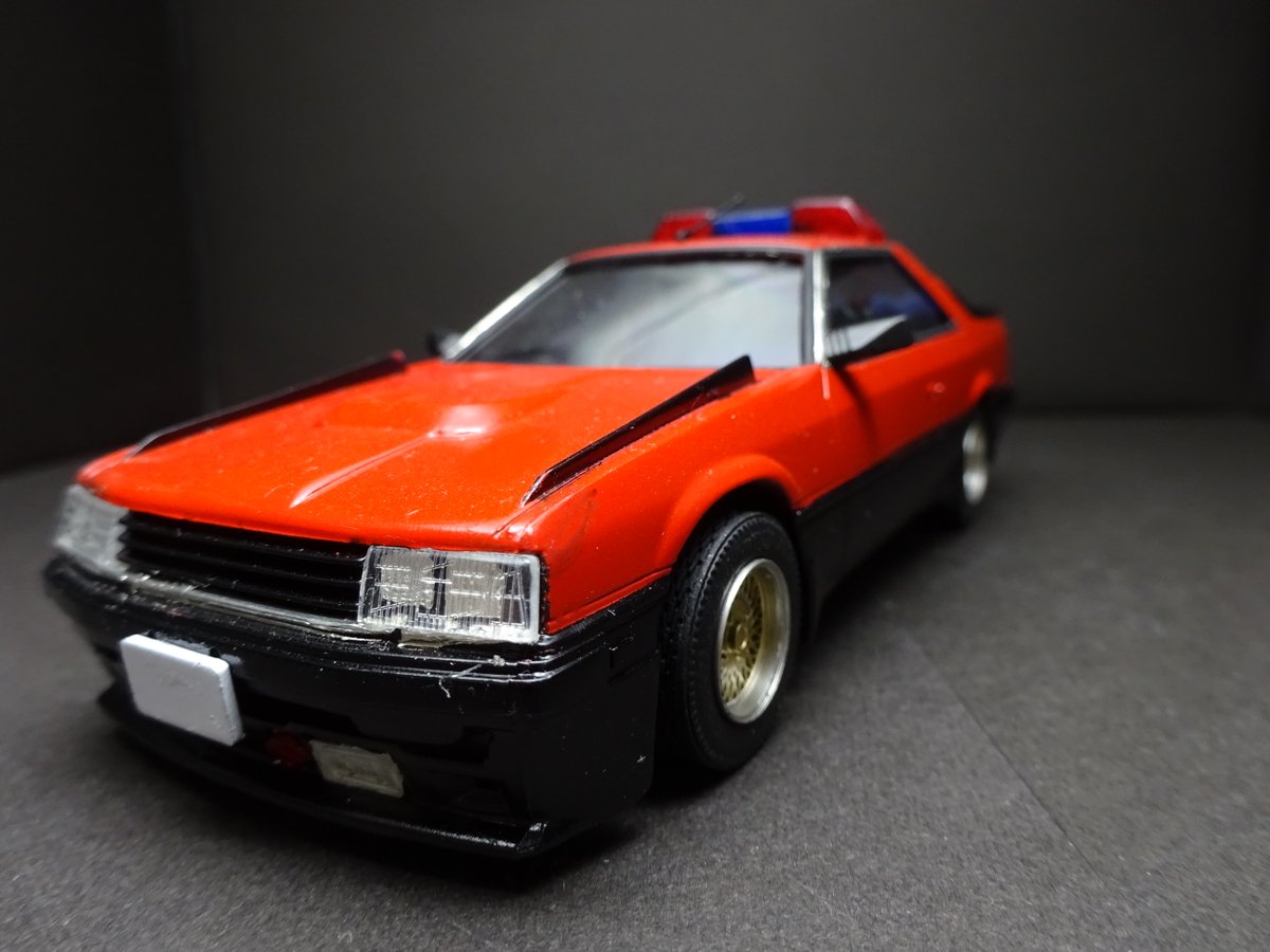 9fUM8tZL9WczczB's tweet photo. #プラモデル #プラモ #カーモデル #アオシマ #AOSHIMA #32scale #西部警察 https://t.co/uzFk5kytZU