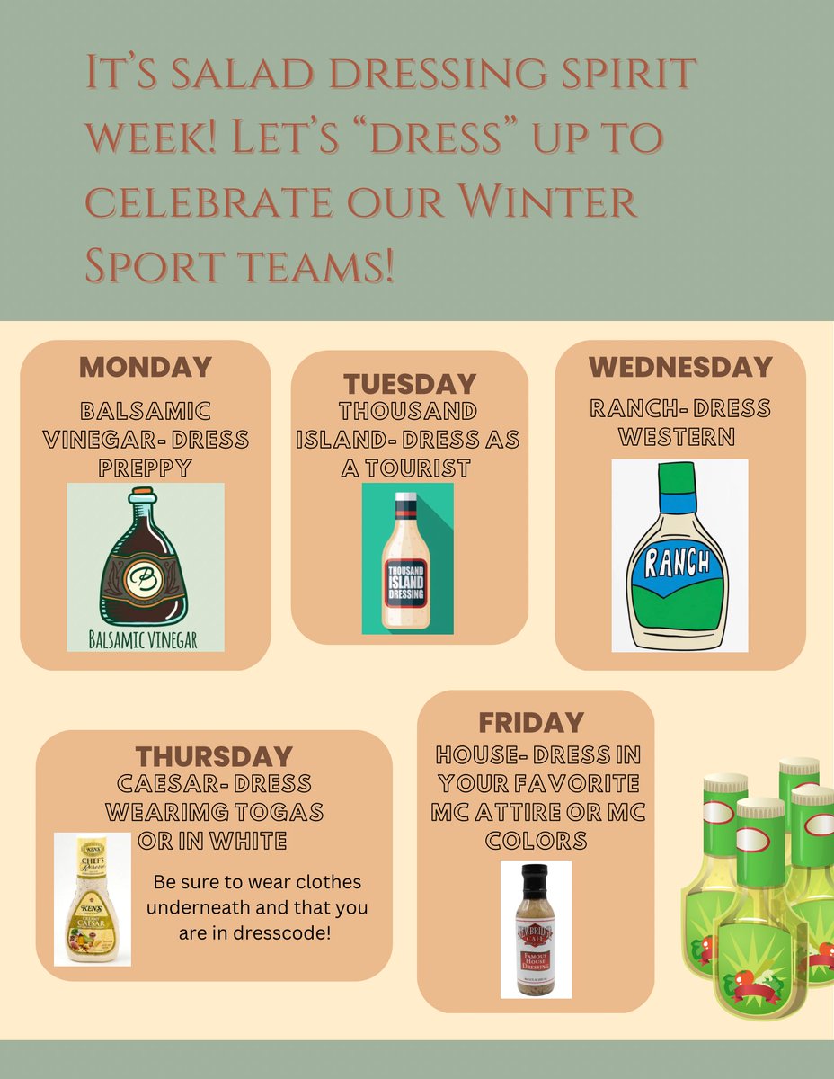 midcarstuco's tweet photo. Let’s “dress” up to celebrate our winter sports teams! https://t.co/RDYPct89yd