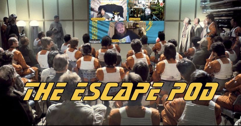 ATheescapepod's tweet photo. ATSW The Escape Pod. Even Rebel Scum Watch us!! #biglovinanddondellasnoochanddragonbuddy
#podcast #parentaladvisoryexplicitcontent
#red5family #wearered5 #stormtroopers
#troopers #nerds #geeks #atswtheescapepod #fun #funny #getaway #goodtime #escape #atswfamily #theescapepod https://t.co/4B8FN8zBbX