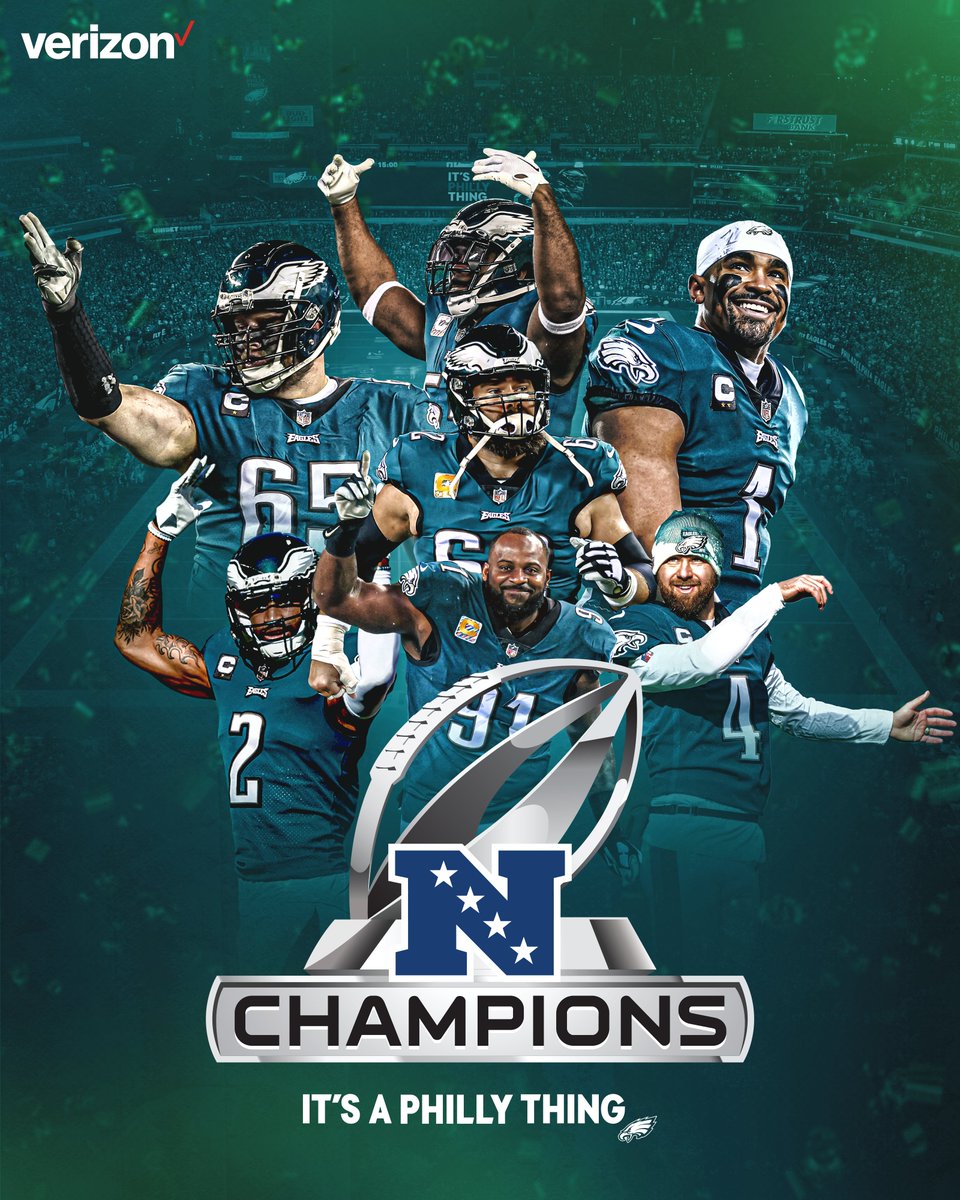 Philadelphia Eagles on X: NFC CHAMPS 🏆 @Verizon