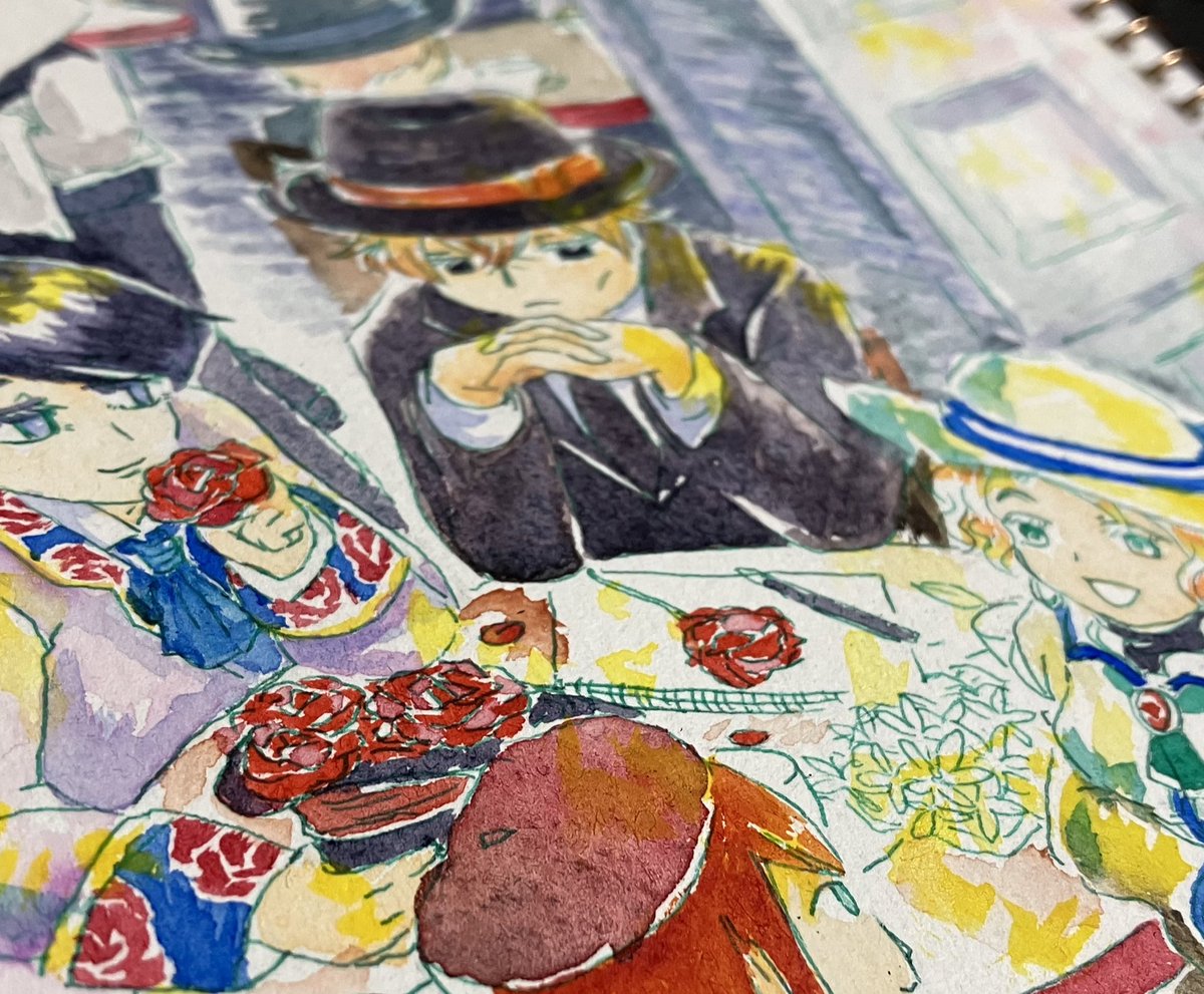 ぼんじゅるございます
昨夜は2時間くらい格闘してここまで…
息抜きにMMや水彩を楽しみつつぼちぼち進めてこう
今日も一日頑張りませぅ! 