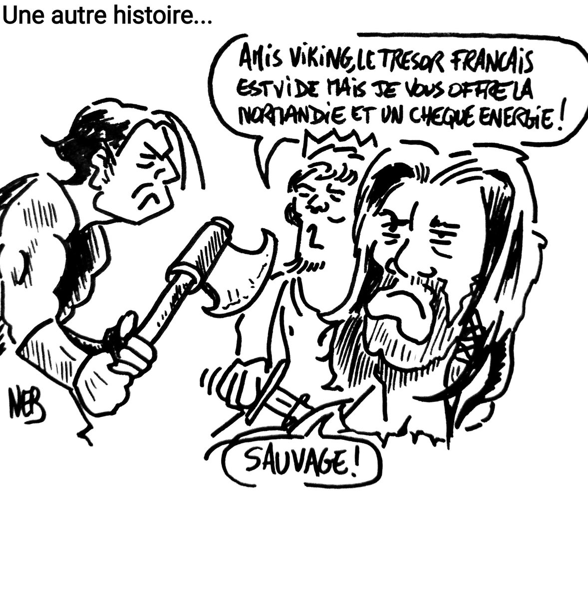 #viking #dessinhumoristique #dessinsatirique #Normandie