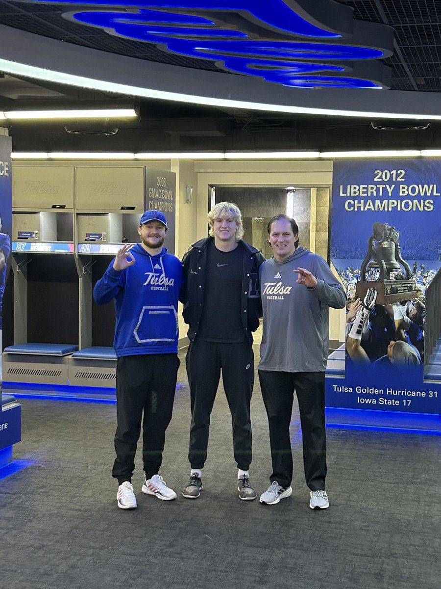 Reeves Baller (@ballerreeves) on Twitter photo After an incredible official visit, I am excited to announce my commitment to play football at the University of Tulsa!!
<a href="/TulsaFootball/">Tulsa Football</a> @TulsaCoachKDub <a href="/MattGuerrieri/">Matt Guerrieri</a> <a href="/CoachRonBurton/">Ron Burton</a> <a href="/CoachRickyBrown/">Ricky Brown</a> <a href="/JasonWitten/">Jason Witten</a> <a href="/NavyOut/">Liberty Athletics</a> <a href="/247Sports/">247Sports</a> After an incredible official visit, I am excited to announce my commitment to play football at the University of Tulsa!!
<a href="/TulsaFootball/">Tulsa Football</a> @TulsaCoachKDub <a href="/MattGuerrieri/">Matt Guerrieri</a> <a href="/CoachRonBurton/">Ron Burton</a> <a href="/CoachRickyBrown/">Ricky Brown</a> <a href="/JasonWitten/">Jason Witten</a> <a href="/NavyOut/">Liberty Athletics</a> <a href="/247Sports/">247Sports</a>