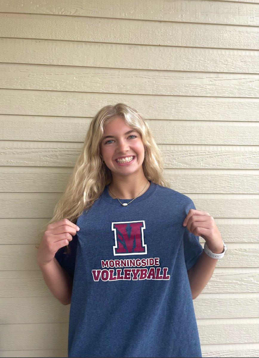millerrkatie_'s tweet photo. I am beyond blessed and excited to announce that I will be continuing my academic and volleyball career at Morningside University! Thank you so much to everyone who has supported me throughout this journey. Go Mustangs!!❤️ #RollStangs @msidewvb @CHSIndiansVB @dynastyvbc https://t.co/V5mPaxo5by