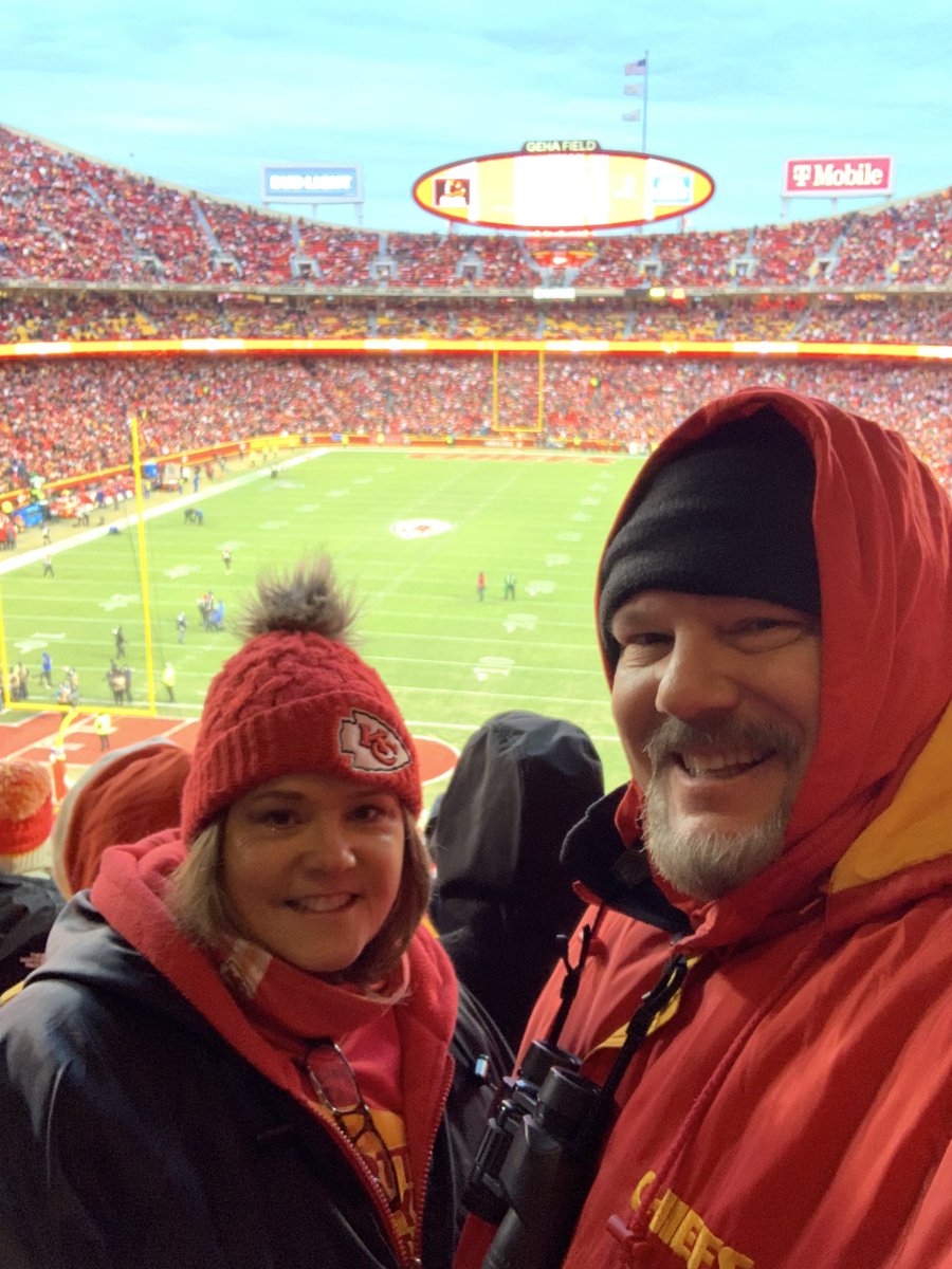 djonscher's tweet photo. AFC Championship game!  Go Chiefs!  
#ChiefsKingdom https://t.co/GtZZUWuE90