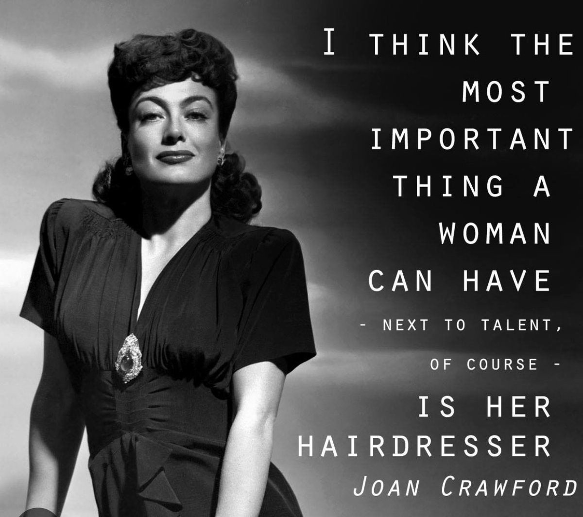 Wise words 🖤

#JoanCrawford #HollywoodIcons #quotesaboutlife #quote #quoteoftheday