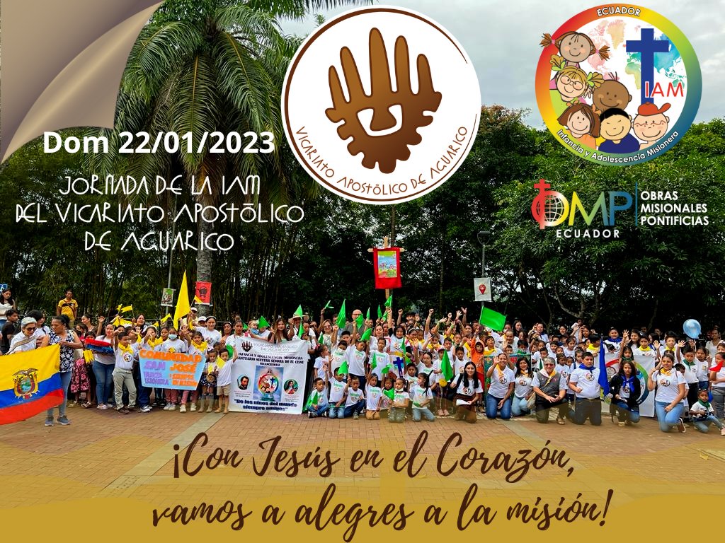 Así se vivió la Jornada Nacional de la IAM en el Vicariato Apostólico de Aguarico el dom 22/01/2023. (Album de fotos) facebook.com/media/set?vani…