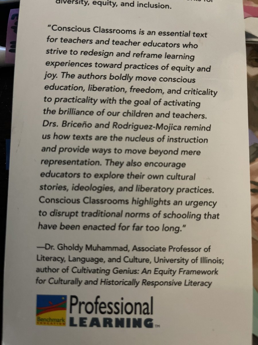 MrsOlveraAlfaro's tweet photo. Yes!!!! Cultivating Genius is my jam! You know Conscious Classroom is going to be a great resource when @GholdyM is part of the book! #READ5309 https://t.co/TX51O2JOBM