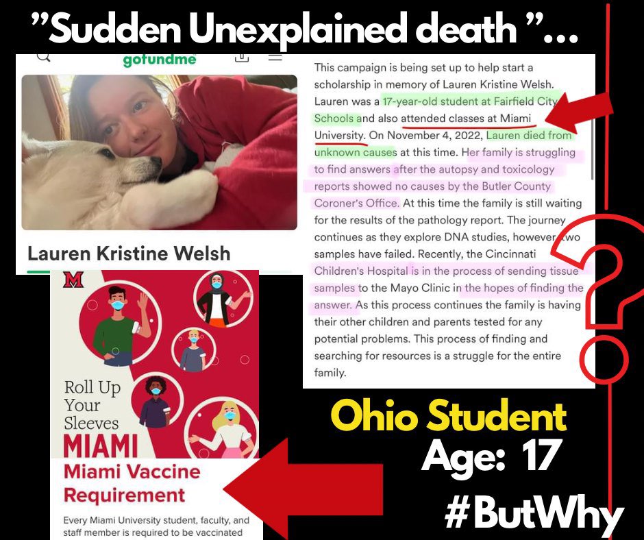 OhioAMF's tweet photo. #DiedSuddenly #DiedUnexpectedly #SuddenCardiacArrest #FoundDead #DiedWhileWorking #DiedWhileSleeping
#DeadFromRespiratoryComplications #FoundUnresponsive #DiedInHisSleep #UnexpectedlyPassed #SuddenMedicalEvent #Stroke #CauseOfDeathNotReleased #ButWhy https://t.co/XjE44INSm9