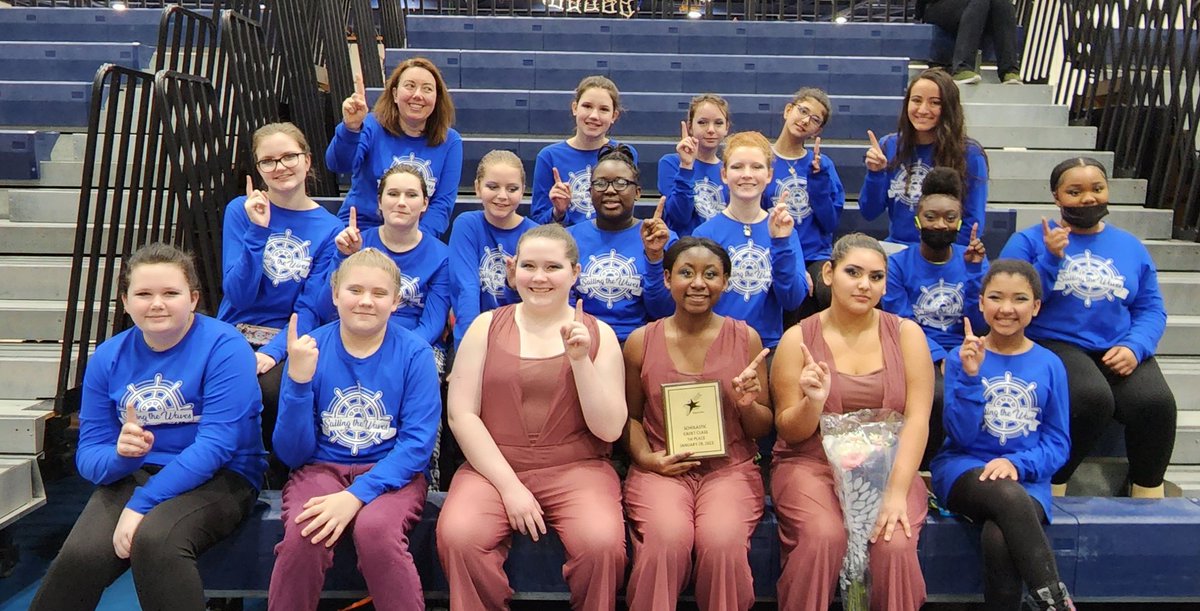 McBrideBAND146's tweet photo. CMS Winter Guard team placed 1st at their first competition of the season today! Their 2023 show is entiled "Sailing the Waves". @CCSD146Tweets @WGItweets https://t.co/SsAS2j7IQ9
