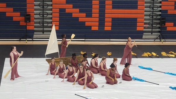 McBrideBAND146's tweet photo. CMS Winter Guard team placed 1st at their first competition of the season today! Their 2023 show is entiled "Sailing the Waves". @CCSD146Tweets @WGItweets https://t.co/SsAS2j7IQ9