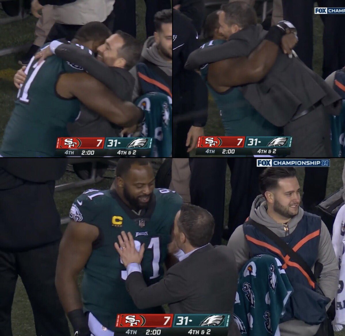 a2dradio's tweet photo. Howie &amp; Fletcher Cox 💚🦅
#FlyEaglesFly https://t.co/QjcxnyYY9B