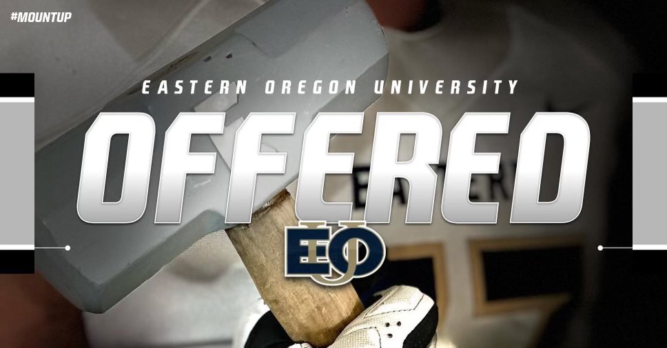 After a great visit I’m excited to announce I’ve received an offer to continue my academic and athletic career at Eastern Oregon University! Thank you <a href="/CoachTaylorEOU/">Coach Solo Taylor</a> <a href="/coachabrown1/">Austin Brown</a> for having me!
<a href="/CoachBComptonMV/">Brian Compton</a> @CoachCMacMVHS