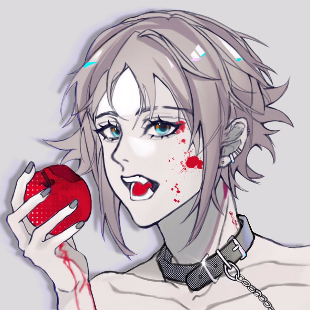 Darling_vox's tweet photo. Bleeding apple🍎🩸
 #MystArt https://t.co/0vJKkMaoWv
