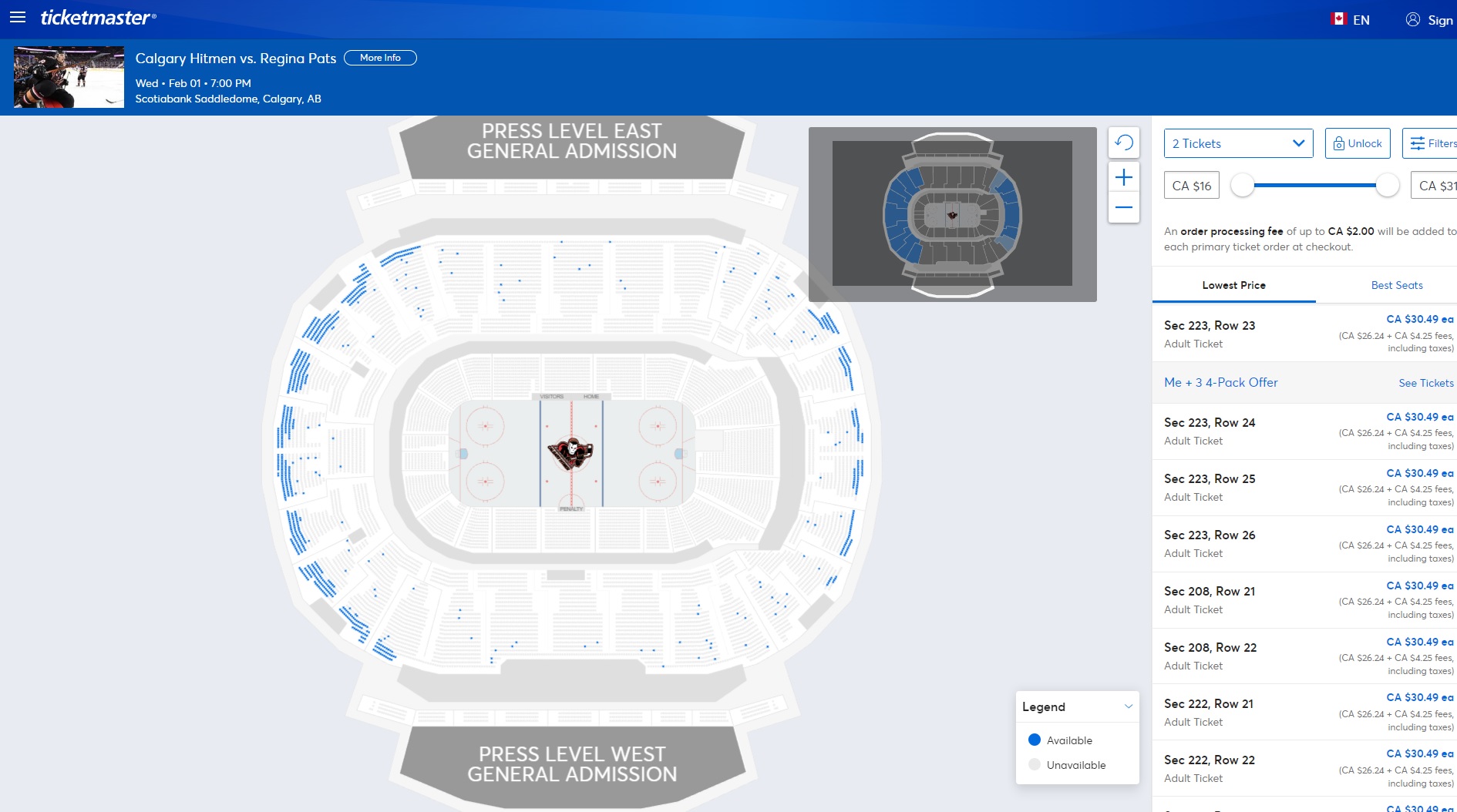 Breakdown Of The Scotiabank Saddledome Seating Chart