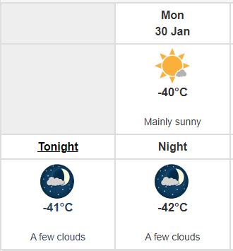 vidbuff's tweet photo. @Mandyta1k I'll give you some (cold) comfort. Elsewhere in the great white North its a wee bit colder... https://t.co/Mor46DoRxE