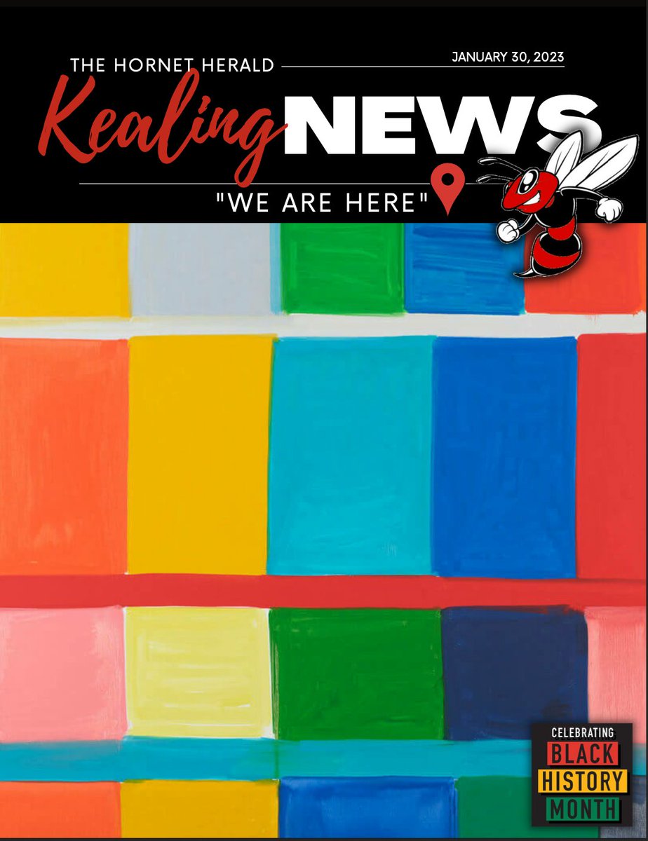 Kealing Parents/Guardians + Community Members, please see the 01.30.2023 edition of The Hornet Herald here: tinyurl.com/54y2eaaa or heyzine.com/flip-book/47e3… .This week's cover features the artwork of Stanley Whitney in commemoration of Black History Month. #AisdProud #Bhm2023