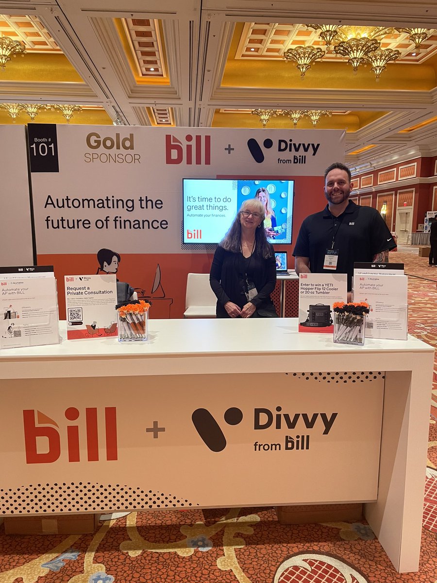 The <a href="/billcom/">BILL</a> team is here at #acumaticasummit in Las Vegas! 🎉