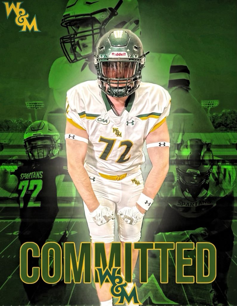 Very excited to announce my commitment to William & Mary!! Thank you to all the coaches for making this a possibility! #GoTribe 🔰🔰 @CoachMikeLondon @CoachAcitelli @CoachChristianT @CoachDonDukes @BroadRunFB