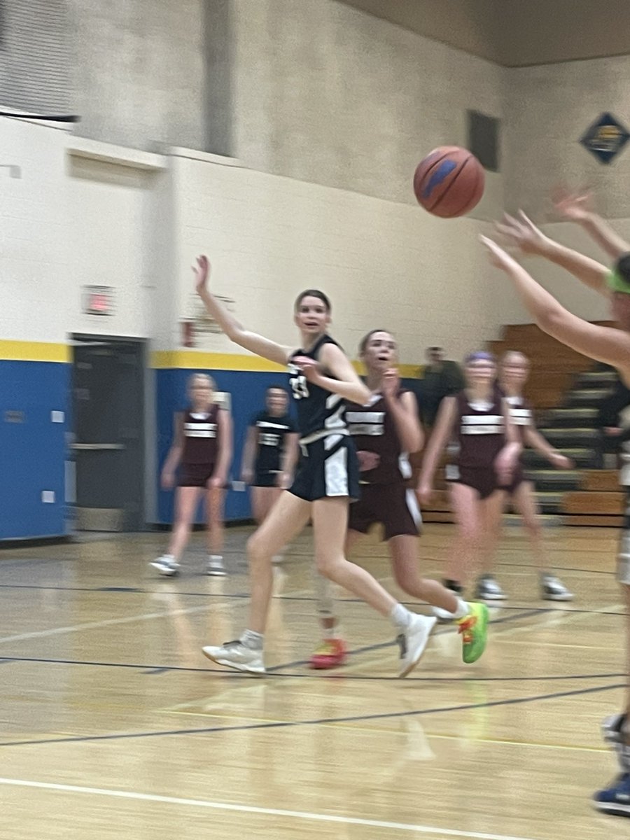 MustangsWBB2027's tweet photo. Big win today against a district feeder rival with assistance on the bench from varsity star player @sydney_bode_06. https://t.co/bP5j3gPfPV