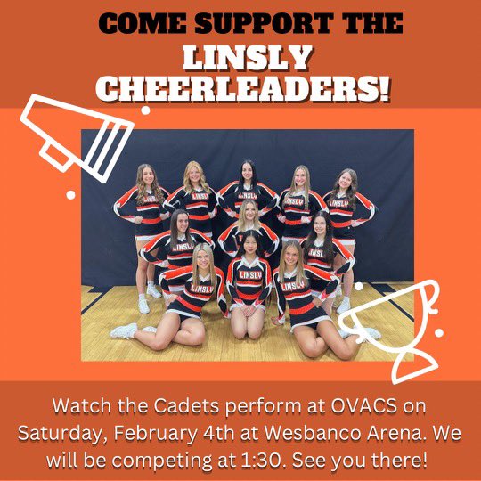 CheerLinsly's tweet photo. 🧡📣🖤 Let’s Go Cadets ! https://t.co/eZNfEH8PFc