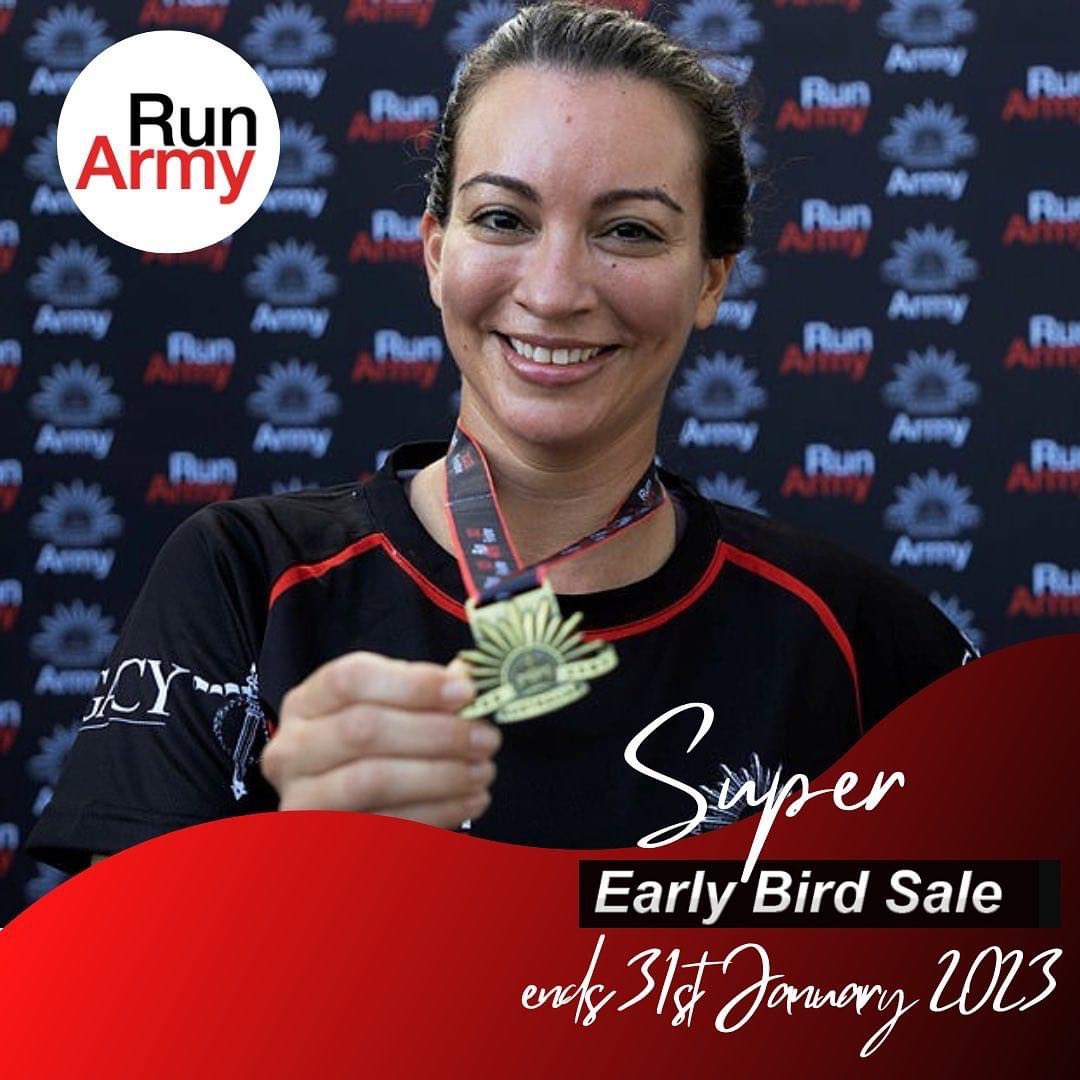 runarmyau's tweet image. We’re almost a month into 2023…don’t forget your new year goals! Super early bird ends tomorrow 31st of Jan, so register today to enjoy 15% off your entry fee! Visit runarmy.com.au #runningevents #runarmyau #running #brisbane